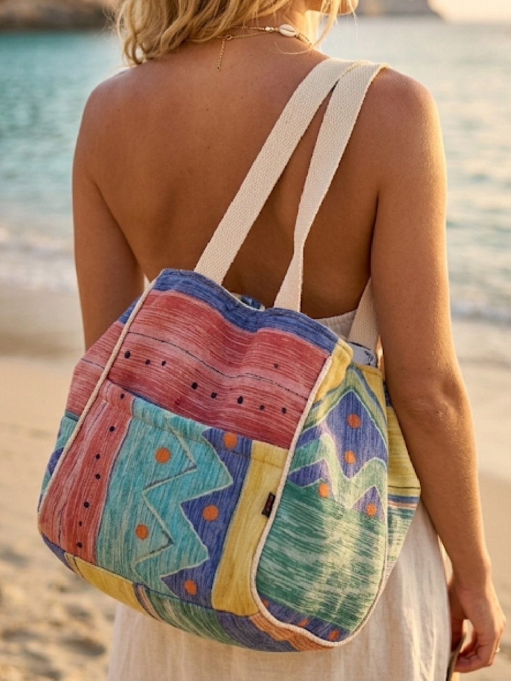 Vintage 90s Talisman  Canvas Shoulder Bag
